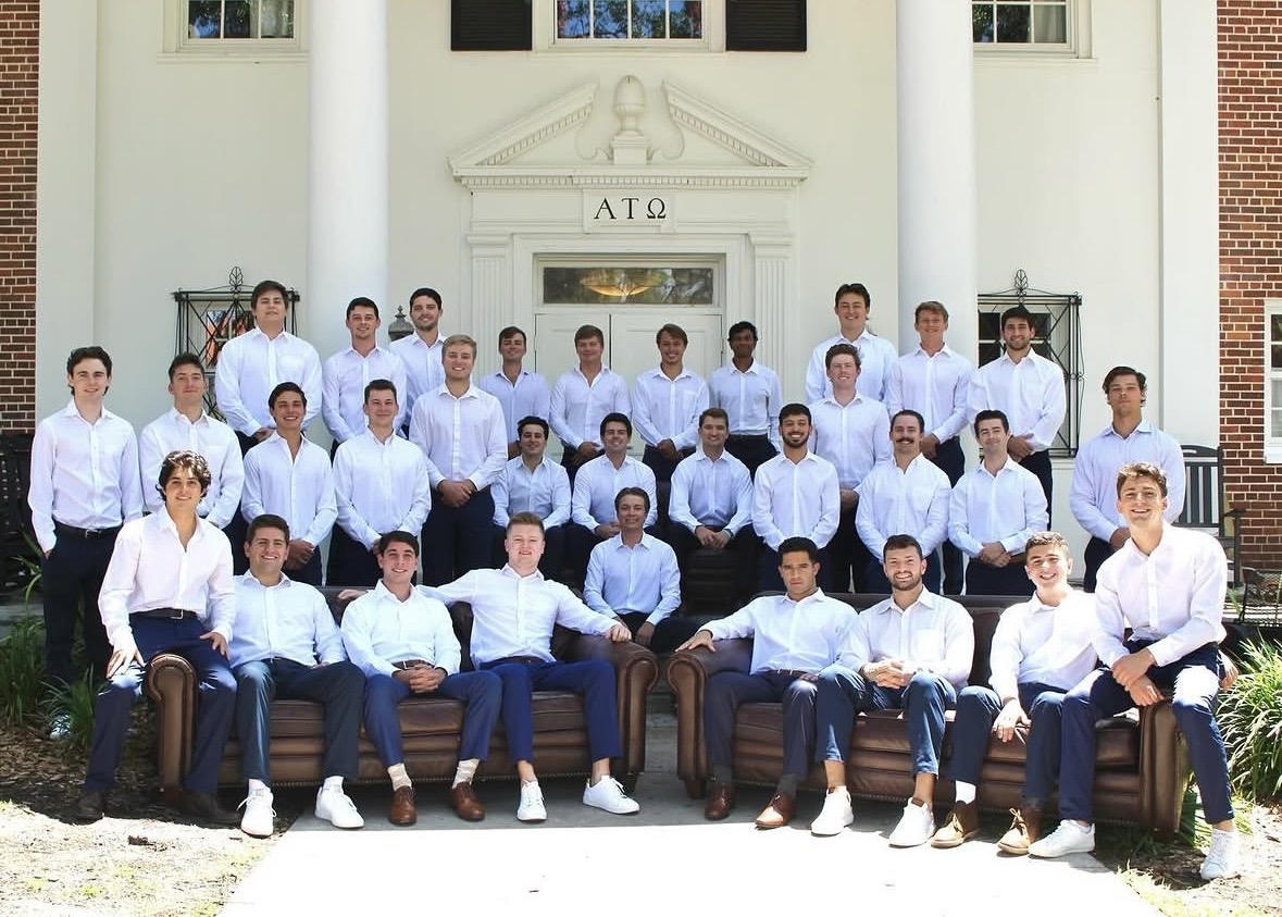 Chapter photo in front of the house
